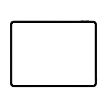 New version of realistic premium pro tablet pad in trendy thin frame design Illustrazione stock