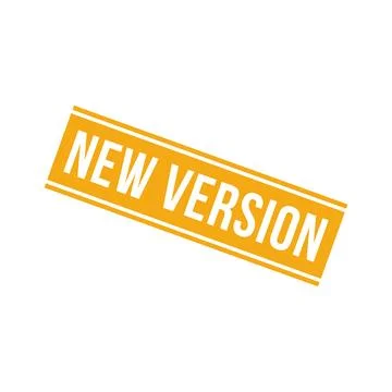 New Version Stamp, New Version Grunge Square Sign Stock Illustration