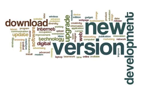 New version word cloud イラスト素材