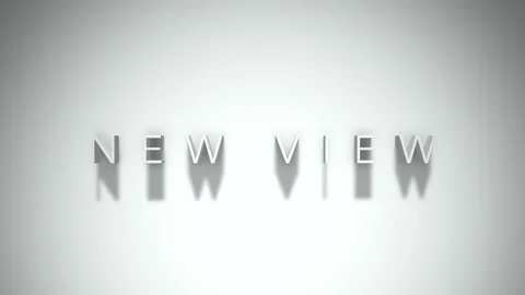 New view 3D title animation with shadows on a white background Stock Footage 297661398