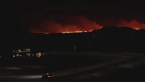 The new volcano eruption in Iceland Stock Footage 259021737