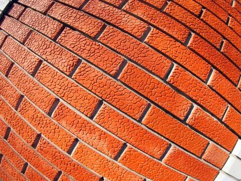 New wall of decorative bricks Stock Photos