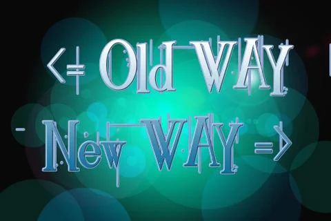 New way concept Stock Illustration