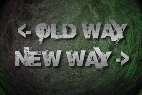New way concept Stock Illustration