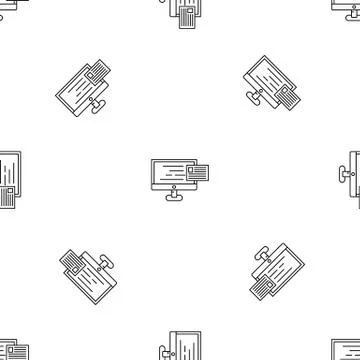 New web mail pattern seamless Stock Illustration