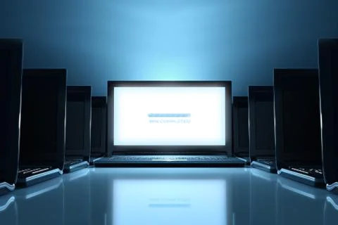 New website presentation Stock Illustration