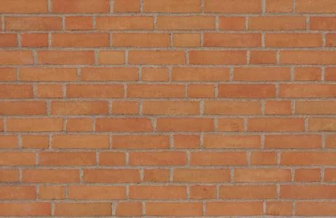 New white brick wall pattern - symmetrical background Stock Photos