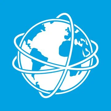 New white globe Stock Illustration