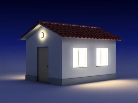 New white house Stock Illustration
