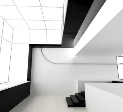 New white office Stock Illustration