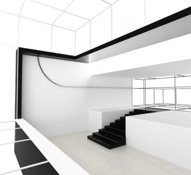 New white office Stock Illustration