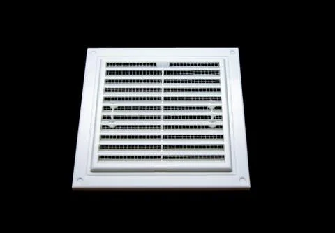 New white square plastic ventilation grille Stock Photos