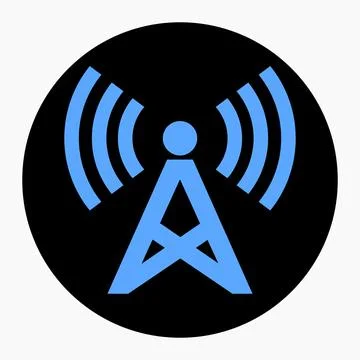 New wifi pole isolated minimal single flat linear icon Stock Illustration