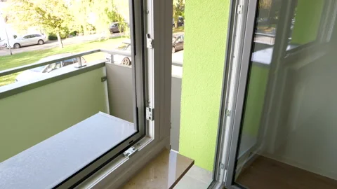 New window frames - renovation of an apartment Stock Footage 253193902