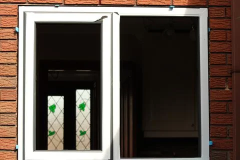 New window replacement Stock Photos