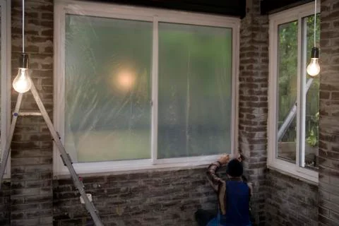 New Windows Installation 库存照片