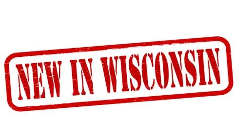 New in Wisconsin Illustrazione stock