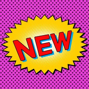 New word comic book element Stock-Illustration