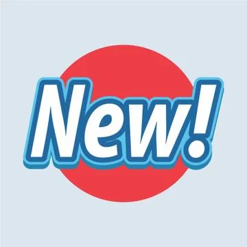 New word vector illustration Stock Illustration