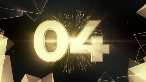 New Year 10 Sec Countdown 2025 Background Stock Footage 295614146