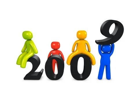 New year 2009 Ilustración de archivo