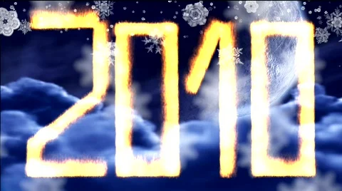 New year 2010 Stock Footage 568389