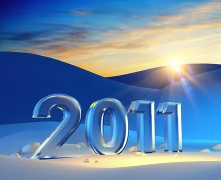 New year 2011 Stock-Illustration