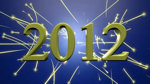 New Year 2012 Stock Footage 8960745