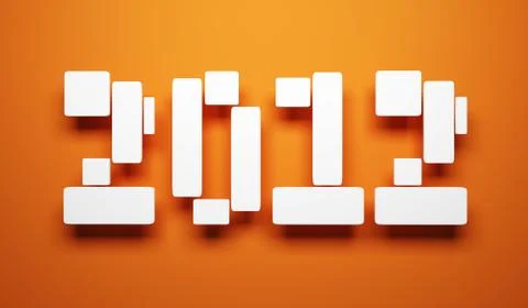 New year 2012 Illustrazione stock