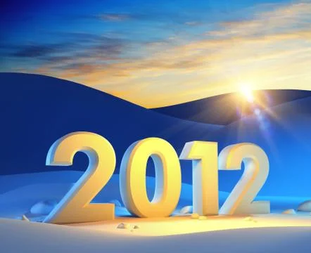 New year 2012 Stock Illustration