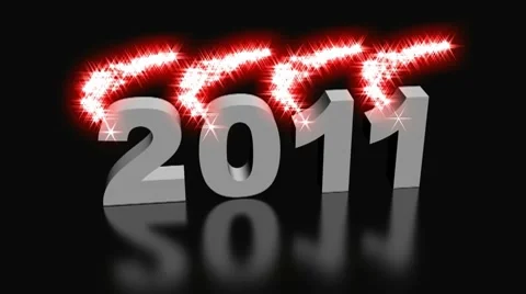 New Year 2012 sparkling Stock Footage