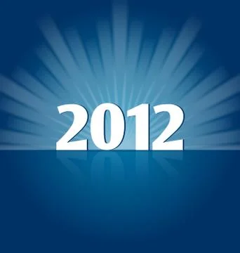 New year 2012 on the stage Stock Illustration