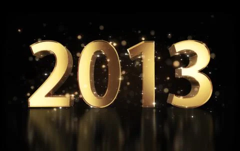 New year 2013 background Stock Illustration