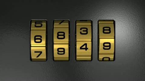 New Year 2013 code lock Stock Footage 12423751