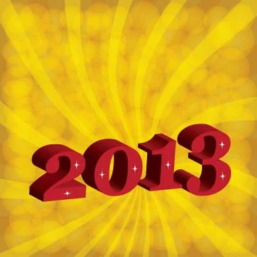 New year 2013. Stock Illustration