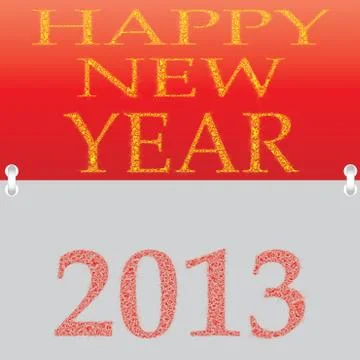 New year 2013. Stock Illustration