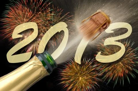 New year 2013 Stock Photos
