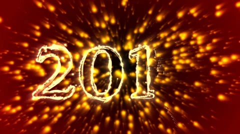 New Year 2014 and 2015 Titles with Alpha Stock Footage 33126141