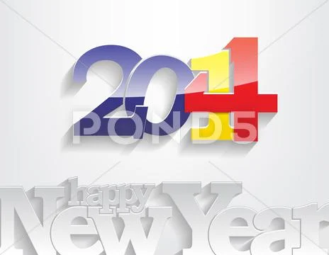 New year 2014 background. Stock Illustration