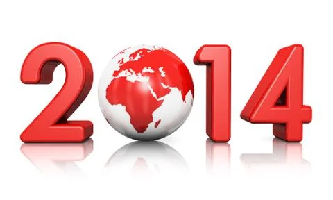 New Year 2014 concept Stock Illustration