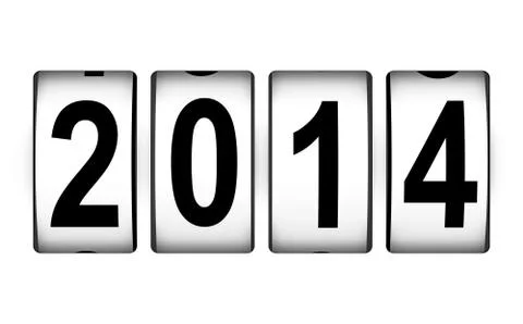 New Year 2014 concept Illustrazione stock