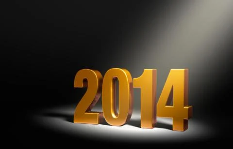New year 2014 Stock Illustration