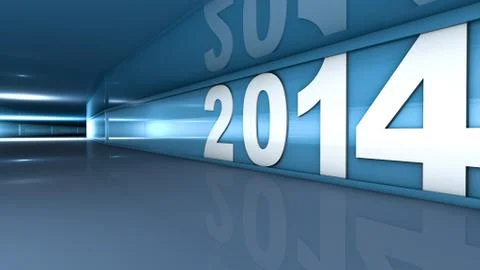 New year 2014 Stock Illustration