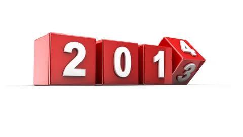 New year 2014 Stock Illustration