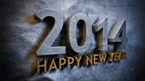 New year 2014 Stock Illustration