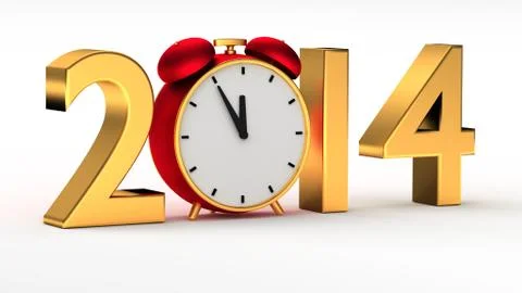 New year 2014 Illustrazione stock