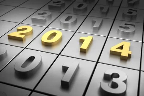 New year 2014 Illustrazione stock
