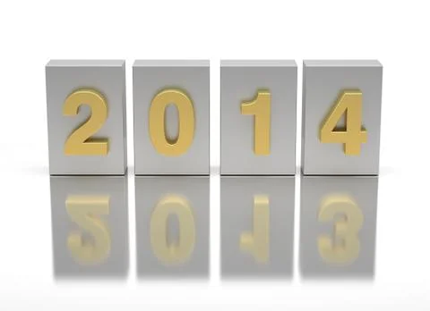 New year 2014 Illustrazione stock