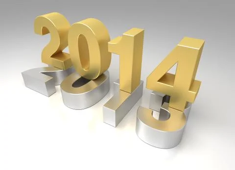 New year 2014 Illustrazione stock
