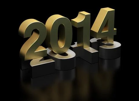 New year 2014 Illustrazione stock
